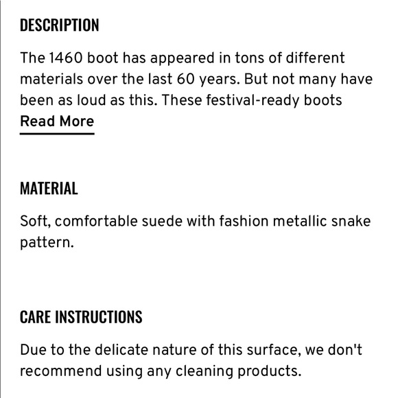 Doc Dr Martens 1460 Pascal Boots METALLIC snake new size 9 - Picture 2 of 16